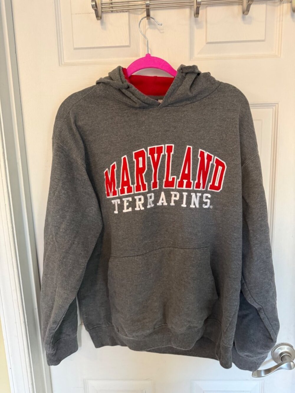 Old Varsity Brand Maryland Terrapins Hoodie Sweatshirt NCAA College  Unisex Larg